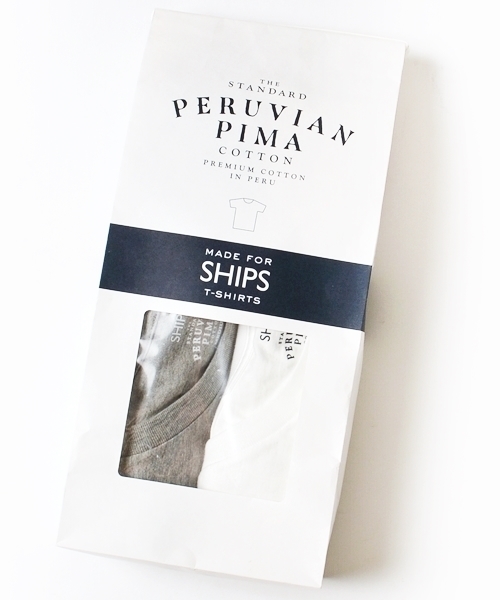 SHIPS（シップス）の「SC: SHIPS(シップス) "PERUVIAN PIMA COTTON" 2パック ポケットTシャツ□一部予約商品（Tシャツ/カットソー・メンズ・ホワイト/グレー/ネイビー/その他・MEDIUM/X-LARGE/LARGE/SMALL）」の19枚目の写真