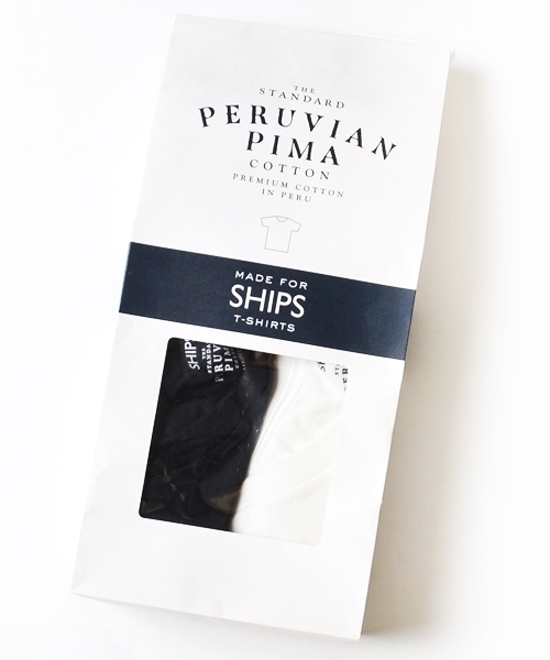 SHIPS（シップス）の「SC: SHIPS(シップス) "PERUVIAN PIMA COTTON" 2パック ポケットTシャツ□一部予約商品（Tシャツ/カットソー・メンズ・ホワイト/グレー/ネイビー/その他・MEDIUM/X-LARGE/LARGE/SMALL）」の20枚目の写真