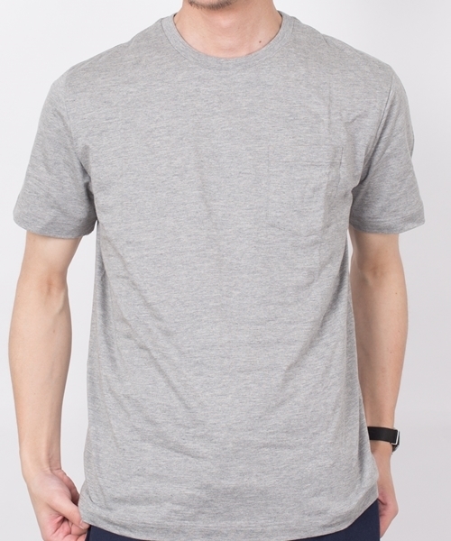 SHIPS（シップス）の「SC: SHIPS(シップス) "PERUVIAN PIMA COTTON" 2パック ポケットTシャツ□一部予約商品（Tシャツ/カットソー・メンズ・ホワイト/グレー/ネイビー/その他・MEDIUM/X-LARGE/LARGE/SMALL）」の22枚目の写真