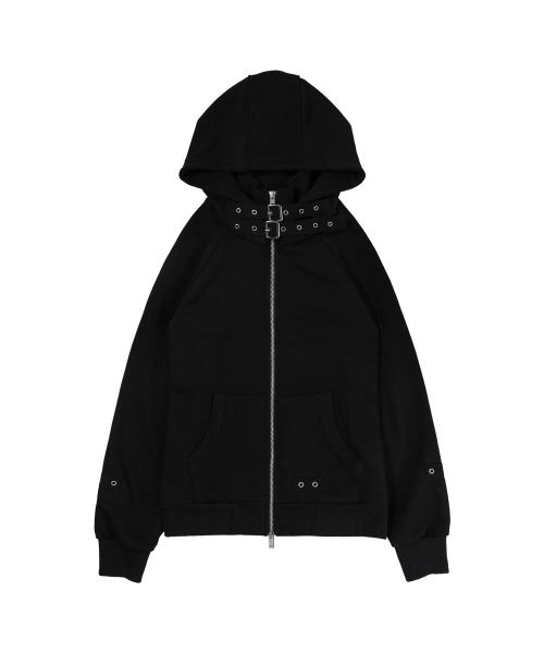FANCY CLUB(ファンシークラブ)の「LEIUR バックルフードジップアップ (BLACK) F26ZA509(パーカー・レディース・その他・FREE)」の9枚目の写真