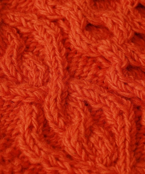 FUNALIVE（ファンアライブ）の「HIMALAYAN CLIMBER'S HAND-KNIT 手編みショールカーディガン（カーディガン/ボレロ・メンズ・ブラック/インディゴブルー/杢グレー/オレンジ/スモークピンク/イエロー・L/M）」の14枚目の写真