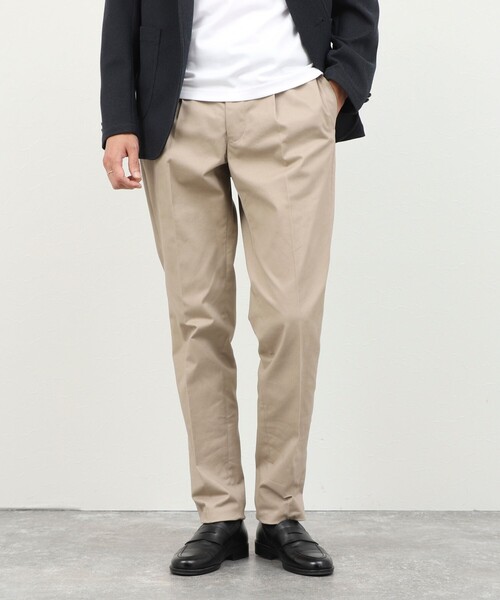 NOLLEY’S(ノーリーズ)の「《ビジカジ対応》高密度チノトラウザー 26AW(チノパンツ・メンズ・オフホワイト/ブラック/オリーブ/ベージュ・M/S/XL/L)」の1枚目の写真