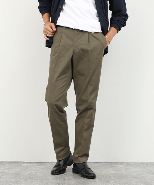 NOLLEY’S(ノーリーズ)の「《ビジカジ対応》高密度チノトラウザー 26AW(チノパンツ・メンズ・オフホワイト/ブラック/オリーブ/ベージュ・M/S/XL/L)」の4枚目の写真