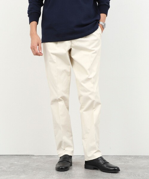 NOLLEY’S(ノーリーズ)の「《ビジカジ対応》高密度チノトラウザー 26AW(チノパンツ・メンズ・オフホワイト/ブラック/オリーブ/ベージュ・M/S/XL/L)」の5枚目の写真