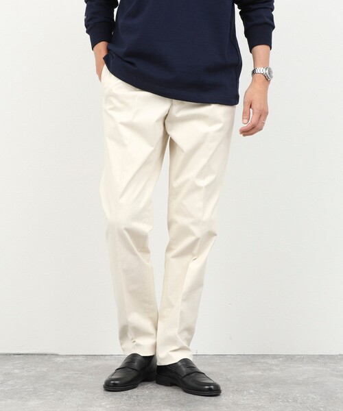 NOLLEY’S(ノーリーズ)の「《ビジカジ対応》高密度チノトラウザー 26AW(チノパンツ・メンズ・オフホワイト/ブラック/オリーブ/ベージュ・M/S/XL/L)」の6枚目の写真