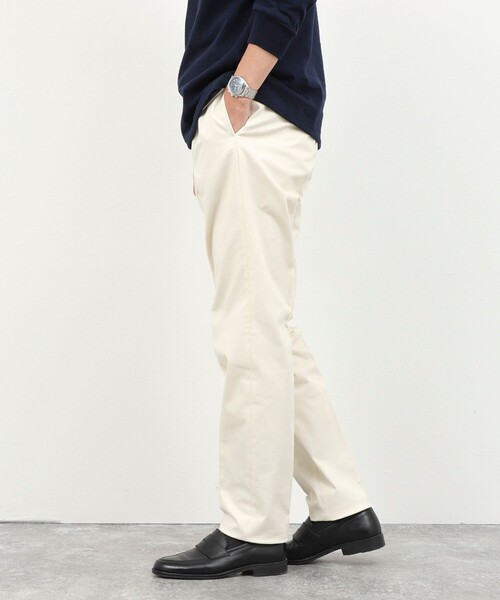 NOLLEY’S(ノーリーズ)の「《ビジカジ対応》高密度チノトラウザー 26AW(チノパンツ・メンズ・オフホワイト/ブラック/オリーブ/ベージュ・M/S/XL/L)」の8枚目の写真