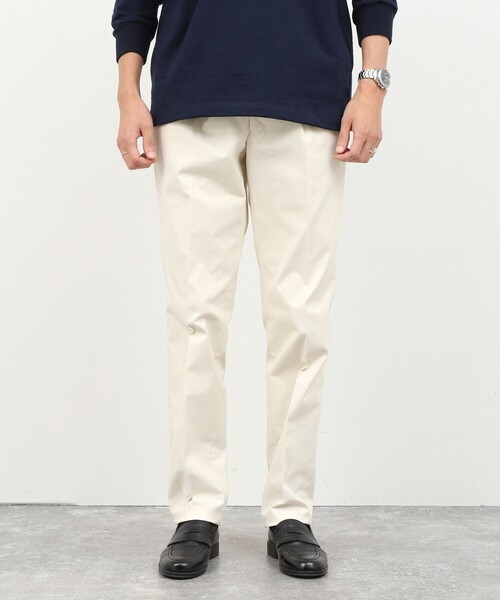 NOLLEY’S(ノーリーズ)の「《ビジカジ対応》高密度チノトラウザー 26AW(チノパンツ・メンズ・オフホワイト/ブラック/オリーブ/ベージュ・M/S/XL/L)」の12枚目の写真
