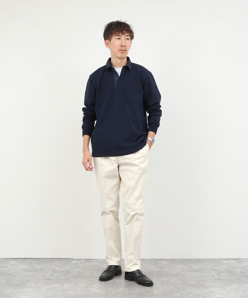 NOLLEY’S(ノーリーズ)の「《ビジカジ対応》高密度チノトラウザー 26AW(チノパンツ・メンズ・オフホワイト/ブラック/オリーブ/ベージュ・M/S/XL/L)」の13枚目の写真
