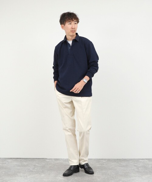 NOLLEY’S(ノーリーズ)の「《ビジカジ対応》高密度チノトラウザー 26AW(チノパンツ・メンズ・オフホワイト/ブラック/オリーブ/ベージュ・M/S/XL/L)」の14枚目の写真