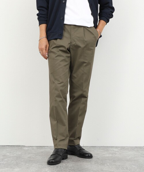 NOLLEY’S(ノーリーズ)の「《ビジカジ対応》高密度チノトラウザー 26AW(チノパンツ・メンズ・オフホワイト/ブラック/オリーブ/ベージュ・M/S/XL/L)」の18枚目の写真