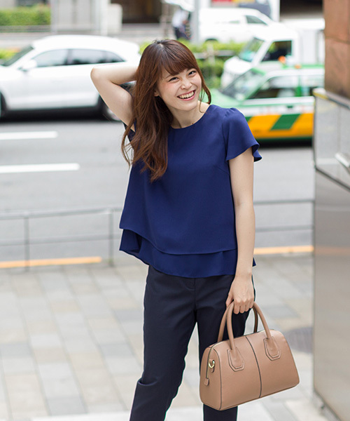 NATURAL BEAUTY BASIC（ナチュラルビューティーベーシック）の「コズミクールクロップドパンツ（その他パンツ・レディース・ベージュ/ネイビー/ホワイト系その他・X-SMALL/MEDIUM/LARGE/SMALL/XX-SMALL）」の22枚目の写真