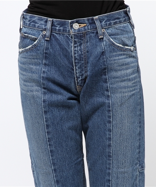 パンツ MOUSSY RANDOM CUT WIDE STRAIGHT MOUSSY（マウジー）の「RANDOM CUT WIDE STRAIGHT（デニムパンツ