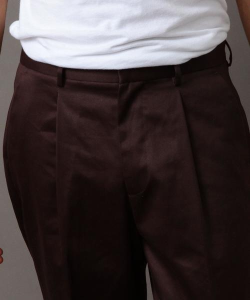 BEAUTY&YOUTH UNITED ARROWS（ビューティーアンドユースユナイテッドアローズ）の「BY ∴ コールドマーセ チノ 1P バギー テーパードパンツ◆（チノパンツ・メンズ・ダークブラウン/ベージュ・MEDIUM/SMALL/X-LARGE/LARGE）」の4枚目の写真