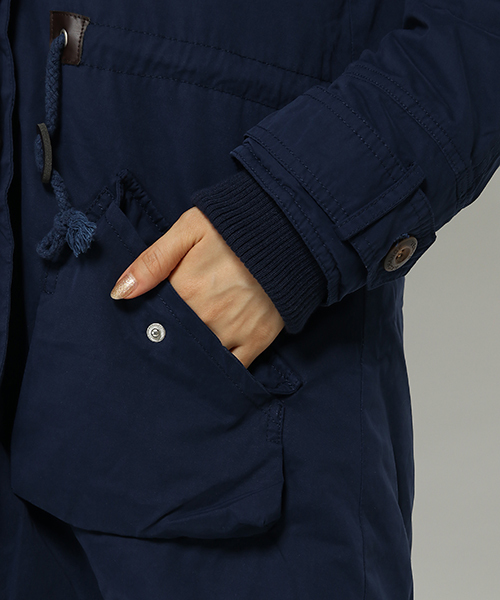 VENCEEXCHANGE（ヴァンスエクスチェンジ）の「ミリタリーロングコート（ミリタリージャケット・レディース・オリーブ/ネイビー・LARGE/MEDIUM）」の6枚目の写真