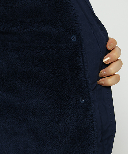 VENCEEXCHANGE（ヴァンスエクスチェンジ）の「ミリタリーロングコート（ミリタリージャケット・レディース・オリーブ/ネイビー・LARGE/MEDIUM）」の10枚目の写真