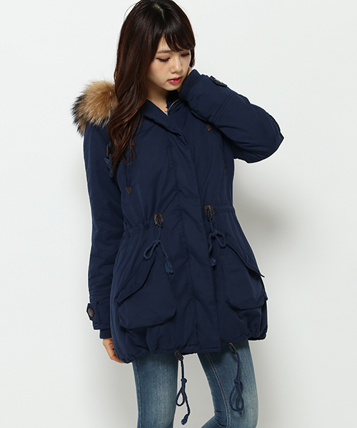 VENCEEXCHANGE（ヴァンスエクスチェンジ）の「ミリタリーロングコート（ミリタリージャケット・レディース・オリーブ/ネイビー・LARGE/MEDIUM）」の11枚目の写真