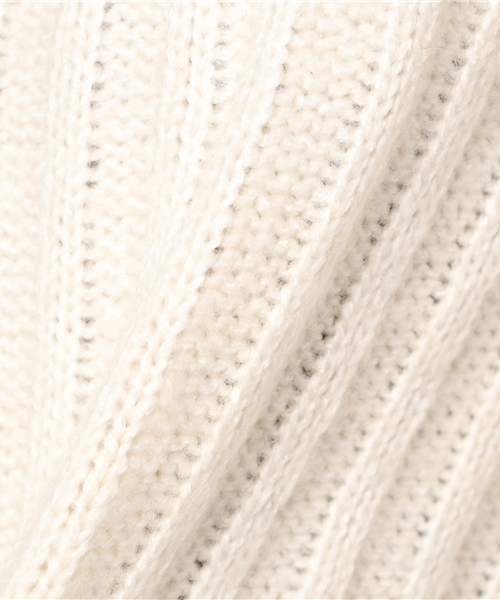 VENCEEXCHANGE（ヴァンスエクスチェンジ）の「シンタムリブアミチュニック                  （ニット/セーター・レディース・ブラック/オフホワイト/グレー/ブラウン・MEDIUM）」の12枚目の写真