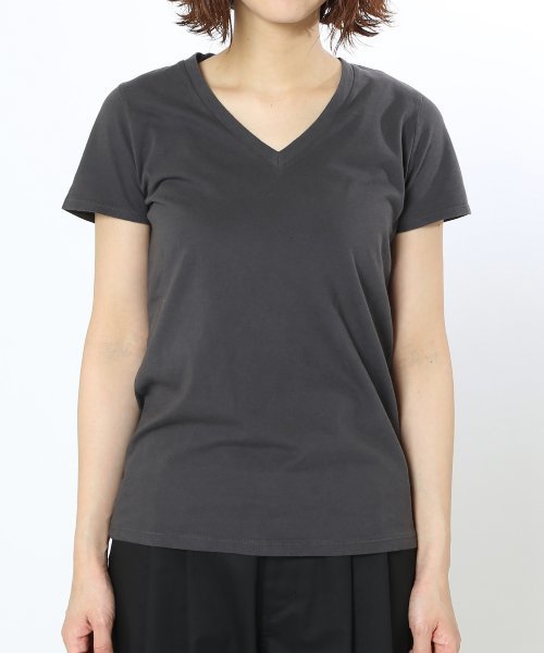 JOURNAL STANDARD relume（ジャーナルスタンダード　レリューム）の「36/-USA 天竺 VネックショートスリーブTシャツ_#（Tシャツ/カットソー・レディース・ホワイト/ピンク/グレー/ベージュ/カーキ・FREE）」の21枚目の写真