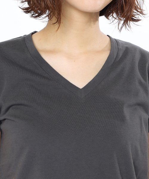 JOURNAL STANDARD relume（ジャーナルスタンダード　レリューム）の「36/-USA 天竺 VネックショートスリーブTシャツ_#（Tシャツ/カットソー・レディース・ホワイト/ピンク/グレー/ベージュ/カーキ・FREE）」の17枚目の写真