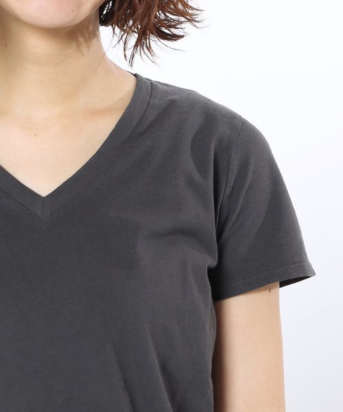 JOURNAL STANDARD relume（ジャーナルスタンダード　レリューム）の「36/-USA 天竺 VネックショートスリーブTシャツ_#（Tシャツ/カットソー・レディース・ホワイト/ピンク/グレー/ベージュ/カーキ・FREE）」の18枚目の写真