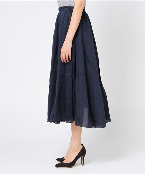 Color（カラー）の「ギャザーマキシスカート（スカート・レディース・ピンク系その他/ブラック/ネイビー/ベージュ・MEDIUM）」の6枚目の写真