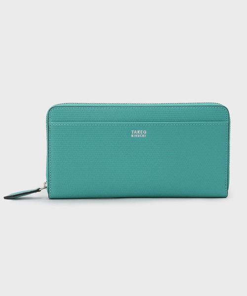 TAKEO KIKUCHI（タケオキクチ）の「【ソフト＆ナチュラル】ミニメッシュ レザー　ラウンドファスナー長財布（財布・メンズ・ブラック/ブルー/ブルー系1/オフホワイト/レッド/グレー系その他5/イエロー系4/モスグリーン系4/ブルーグリーン・00）」の6枚目の写真