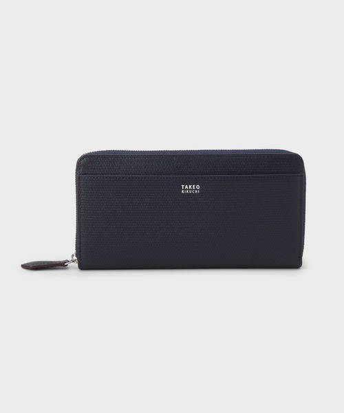 TAKEO KIKUCHI（タケオキクチ）の「【ソフト＆ナチュラル】ミニメッシュ レザー　ラウンドファスナー長財布（財布・メンズ・ブラック/ブルー/ブルー系1/オフホワイト/レッド/グレー系その他5/イエロー系4/モスグリーン系4/ブルーグリーン・00）」の11枚目の写真