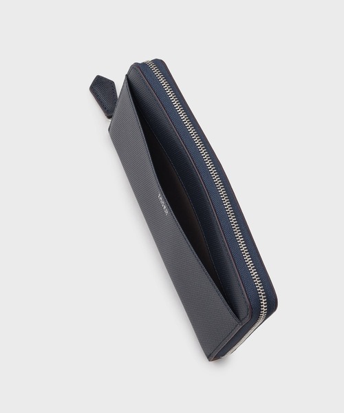 TAKEO KIKUCHI（タケオキクチ）の「【ソフト＆ナチュラル】ミニメッシュ レザー　ラウンドファスナー長財布（財布・メンズ・ブラック/ブルー/ブルー系1/オフホワイト/レッド/グレー系その他5/イエロー系4/モスグリーン系4/ブルーグリーン・00）」の15枚目の写真