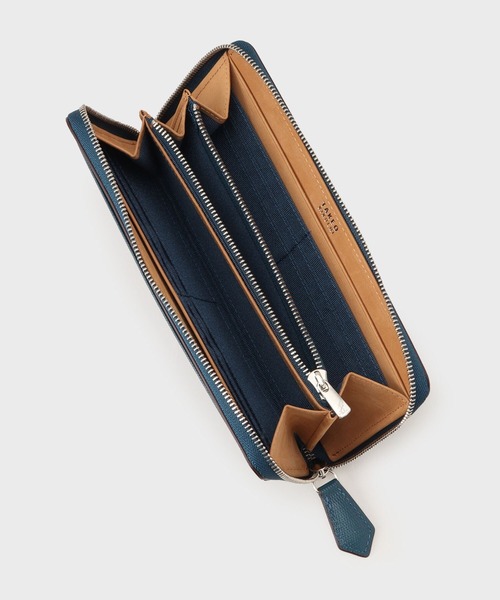 TAKEO KIKUCHI（タケオキクチ）の「【ソフト＆ナチュラル】ミニメッシュ レザー　ラウンドファスナー長財布（財布・メンズ・ブラック/ブルー/ブルー系1/オフホワイト/レッド/グレー系その他5/イエロー系4/モスグリーン系4/ブルーグリーン・00）」の19枚目の写真