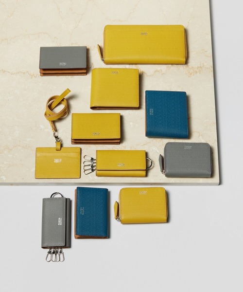 TAKEO KIKUCHI（タケオキクチ）の「【ソフト＆ナチュラル】ミニメッシュ レザー　ラウンドファスナー長財布（財布・メンズ・ブラック/ブルー/ブルー系1/オフホワイト/レッド/グレー系その他5/イエロー系4/モスグリーン系4/ブルーグリーン・00）」の22枚目の写真