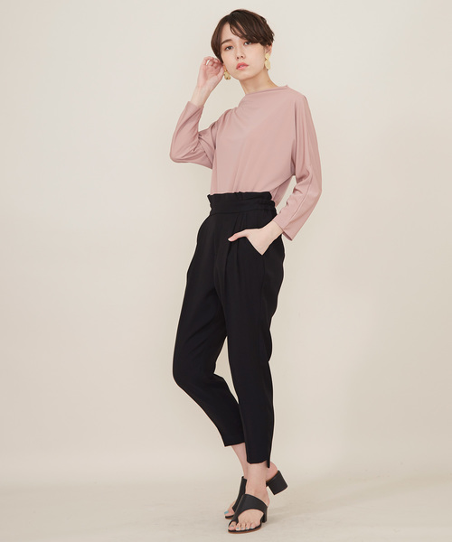 STUDIOUS（ステュディオス）の「【STUDIOUS】ドルマンカットプルオーバー（Tシャツ/カットソー・レディース・ブラック/ピンク/ホワイト・FREE）」の13枚目の写真