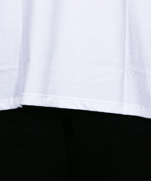 ８(eight)（エイト）の「ポケット付き ビッグTシャツ 半袖 ストリート（Tシャツ/カットソー・メンズ・ブラック/ホワイト×ブラック/ネイビー/グレー/ホワイト・LARGE/MEDIUM）」の17枚目の写真