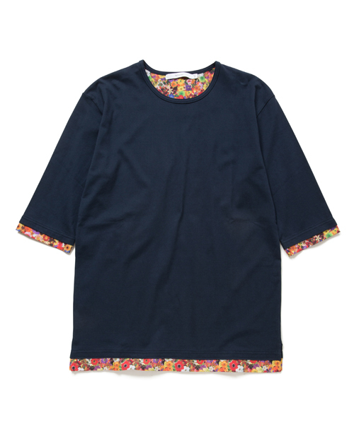 rehacer（レアセル）の「rehacer : Flower Link Cutsew  （Tシャツ/カットソー・メンズ・ホワイト/ネイビー/グレー/ブラック・MEDIUM/SMALL/LARGE）」の4枚目の写真
