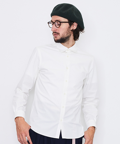 UNITED TOKYO（ユナイテッドトウキョウ）の「マルチストレッチブロードシャツ（シャツ/ブラウス・メンズ・ブルー/ライトグリーン/ネイビー/オフホワイト/ピンク/バーガンディー・1/2/3）」の2枚目の写真