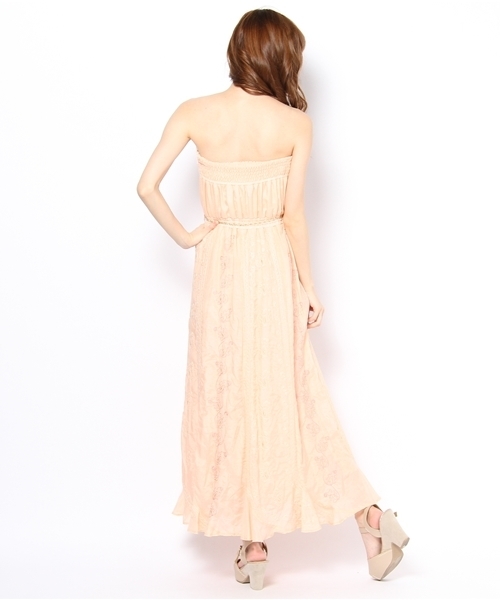 Language（ランゲージ）の「刺繍ロング刺繍ワンピース（ワンピース・レディース・ホワイト系/グリーン系/ピンク系・38）」の9枚目の写真