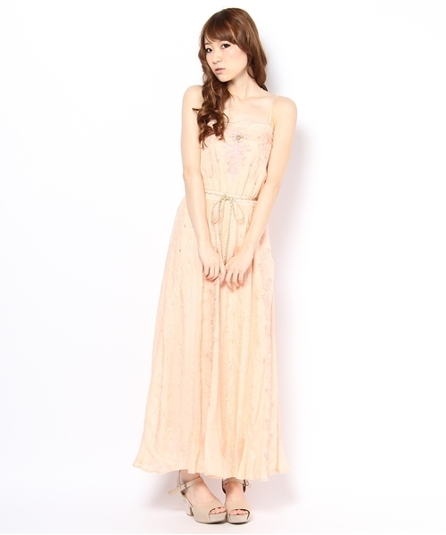 Language（ランゲージ）の「刺繍ロング刺繍ワンピース（ワンピース・レディース・ホワイト系/グリーン系/ピンク系・38）」の11枚目の写真