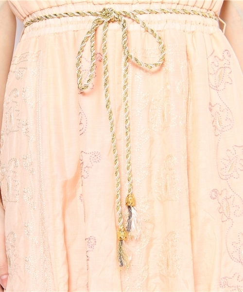 Language（ランゲージ）の「刺繍ロング刺繍ワンピース（ワンピース・レディース・ホワイト系/グリーン系/ピンク系・38）」の10枚目の写真