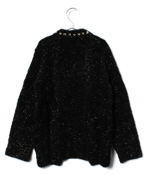 HYSTERIC MINI(ヒステリックミニ)の「studs rock generation カーディガン(カーディガン/ボレロ・キッズ・ブラック/レッド・100/120)」の3枚目の写真