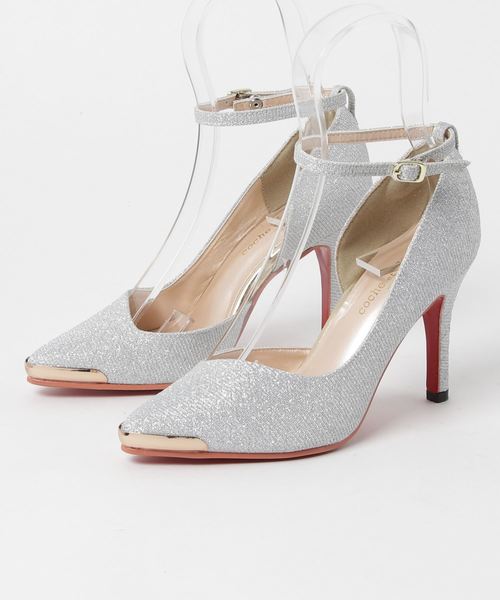 Parade（パレード）の「メタルポインテッドトゥストラップ付きオケージョンパンプス 8989T【Parade】（パンプス・レディース・ブラック系その他2/ブラック系その他/ゴールド/シルバー/ブラック/ホワイト・LL/M/S/L）」の5枚目の写真