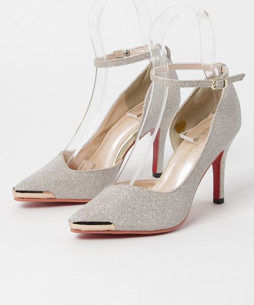 Parade（パレード）の「メタルポインテッドトゥストラップ付きオケージョンパンプス 8989T【Parade】（パンプス・レディース・ブラック系その他2/ブラック系その他/ゴールド/シルバー/ブラック/ホワイト・LL/M/S/L）」の6枚目の写真