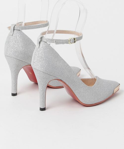 Parade（パレード）の「メタルポインテッドトゥストラップ付きオケージョンパンプス 8989T【Parade】（パンプス・レディース・ブラック系その他2/ブラック系その他/ゴールド/シルバー/ブラック/ホワイト・LL/M/S/L）」の8枚目の写真