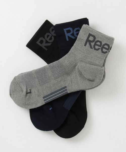 Reebok(リーボック)の「【Reebok】メンズ 部分パイル ショートソックス 3足組み(ソックス/靴下・メンズ・その他/ホワイト・25-27CM)」の2枚目の写真