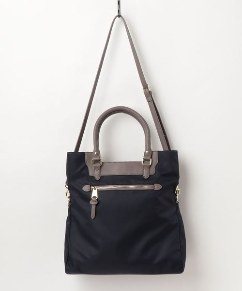 un dix cors（アンディコール）の「3WAYナイロンBAG（ハンドバッグ・レディース・ベージュ/ネイビー・ﾌﾘ-）」の5枚目の写真