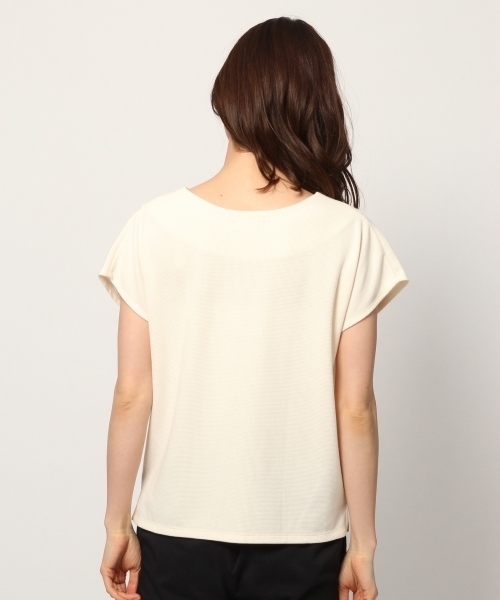 GLOBAL WORK（グローバルワーク）の「ミニワッフルフレンチスリーブＴ/795881（Tシャツ/カットソー・レディース・ブラック/ブラウン/ホワイト・LARGE/MEDIUM）」の8枚目の写真