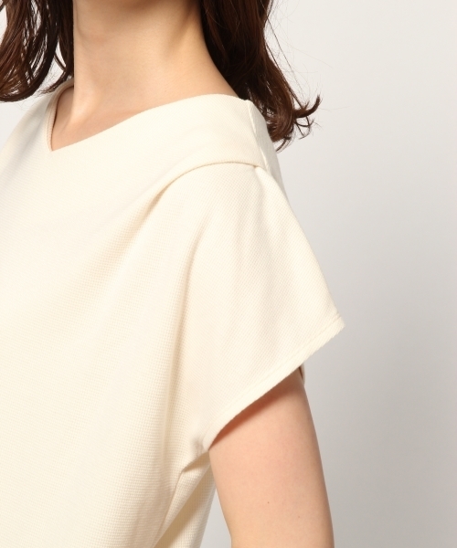 GLOBAL WORK（グローバルワーク）の「ミニワッフルフレンチスリーブＴ/795881（Tシャツ/カットソー・レディース・ブラック/ブラウン/ホワイト・LARGE/MEDIUM）」の10枚目の写真