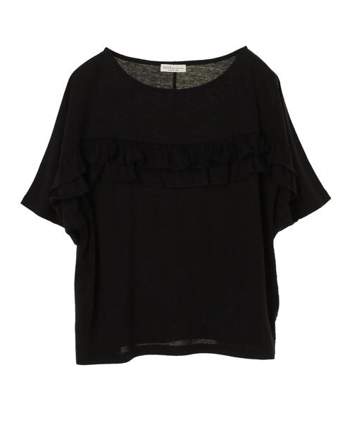 earth music&ecology（アースミュージックアンドエコロジー）の「・フリルプルオーバー（Tシャツ/カットソー・レディース・ブラック/オフホワイト/ラベンダー/ライトピンク・FREE）」の6枚目の写真