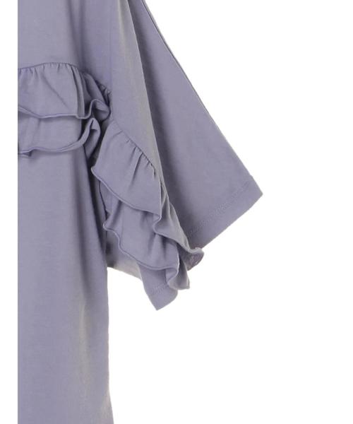 earth music&ecology（アースミュージックアンドエコロジー）の「・フリルプルオーバー（Tシャツ/カットソー・レディース・ブラック/オフホワイト/ラベンダー/ライトピンク・FREE）」の12枚目の写真