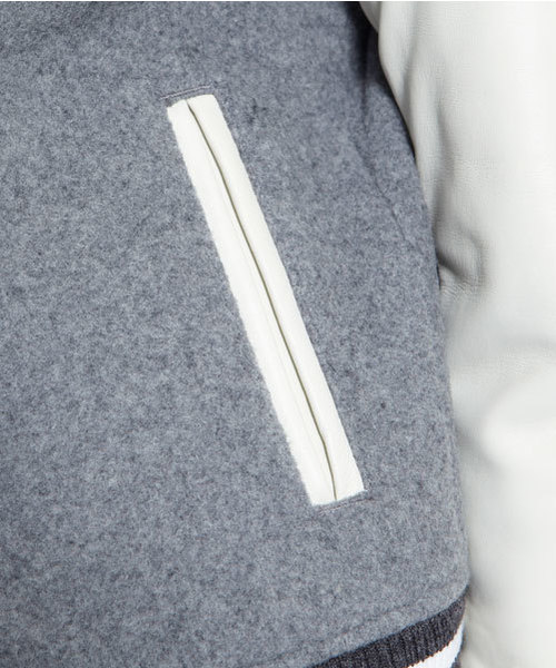 MILKFED.（ミルクフェド）の「【mini11月号掲載商品】STADIUM JUMPER（スタジャン・レディース・アッシュ/ネイビー・SMALL/MEDIUM）」の9枚目の写真