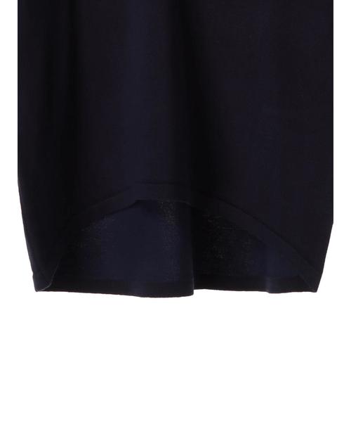 AMERICAN HOLIC（アメリカンホリック）の「・半袖スキッパー（ニット/セーター・レディース・ネイビー/オフホワイト・FREE）」の6枚目の写真