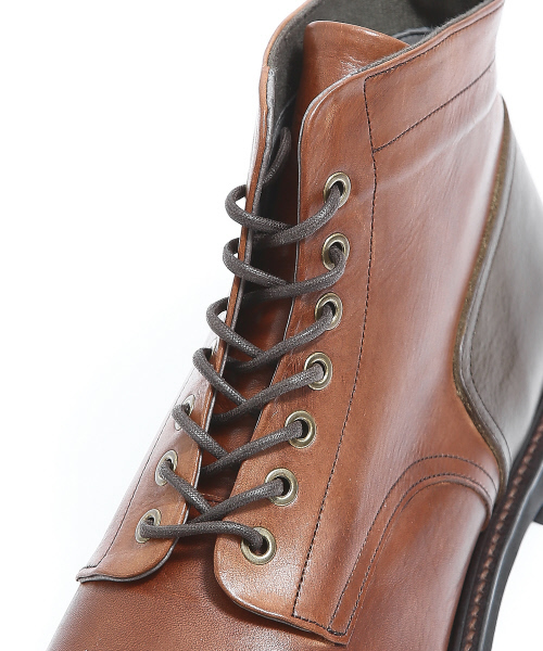 alfredoBANNISTER（アルフレッドバニスター）の「染めヒール切替ブーツ（ブーツ・メンズ・ブラック/ダークブラウン/グレー・39/40/41/42/43/44）」の8枚目の写真